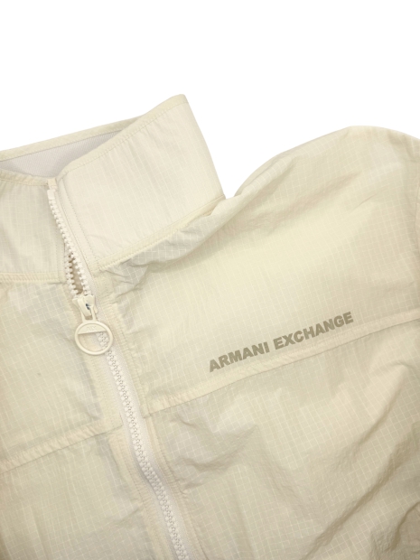 Мужская ветровка Armani Exchange с логотипом 1159817258 (Молочный L)