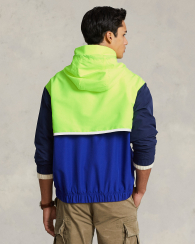 Чоловіча водонепроникна куртка Polo Ralph Lauren анорак з капюшоном оригінал 1159777049 (Жовтий/Синій, XL)