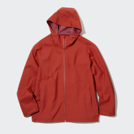 Парка Uniqlo легкая куртка ветровка с капюшоном унисекс 1159777679 (Красный, XXL)