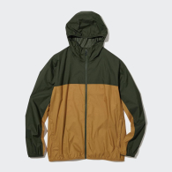 Парка Uniqlo легкая куртка ветровка с капюшоном 1159789393 (Зеленый, XS)
