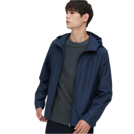 Ветровка Uniqlo легкая куртка с капюшоном 1159782669 (Синий, L)