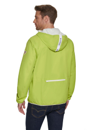 Мужская ветровка GUESS куртка с капюшоном и на молнии 1159788301 (Зеленый, M)