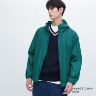 Ветровка с защитой от ультрафиолета Uniqlo легкая куртка UV Protection 1159790992 (Зеленый, 3XL)