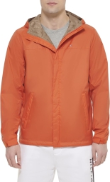 Ветровка мужская Tommy Hilfiger водонепроницаемая куртка с капюшоном 1159795416 (Оранжевый, 3XL)