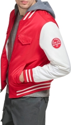 Мужская куртка-бомбер с капюшоном Levi's 1159796203 (Красный, XXL)