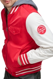 Чоловіча куртка-бомбер з капюшоном Levi's 1159796203 (червоний, XXL)