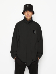 Мужская ветровка Armani Exchange легкая куртка с капюшоном 1159806290 (Черный, XXL)