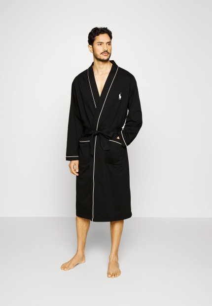 Мужской легкий халат Polo Ralph Lauren 1159807476 (Черный, L/XL)