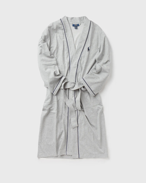 Мужской легкий халат Polo Ralph Lauren 1159807478 (Серый, S/M)