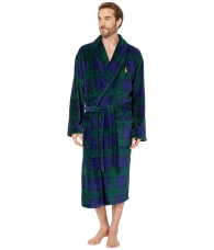 Мужской клетчатый халат Polo Ralph Lauren 1159807514 (Зеленый, S/M)