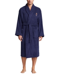 Мужской халат Polo Ralph Lauren мягкий 1159806174 (Синий, L/XL)