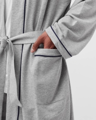 Мужской легкий халат Polo Ralph Lauren 1159807478 (Серый, S/M)