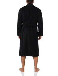 Чоловічий махровий халат HUGO 1159808021 (Чорний, XL)