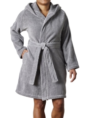 Махровый халат Lacoste с поясом 1159808295 (Серый, One size)