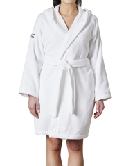 Махровый халат Lacoste с поясом 1159808296 (Белый, One size)
