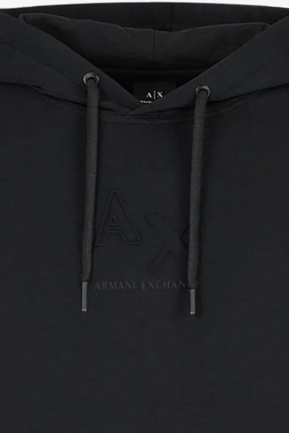 Мужское худи Armani Exchange с логотипом 1159793705 (Черный, XXL)