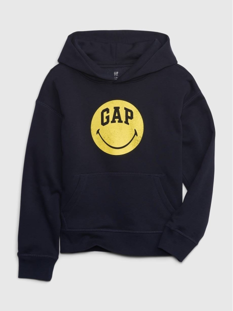 Мужское худи GAP толстовка на флисе 1159802565 (Черный, M)