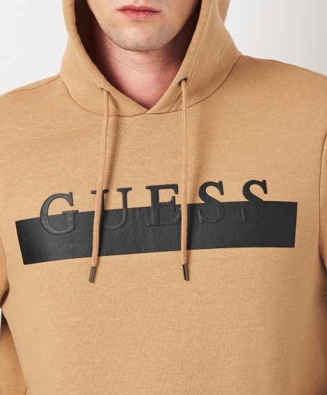 Чоловічий худий на флісі Guess з логотипом 1159809996 (Коричневий, M)