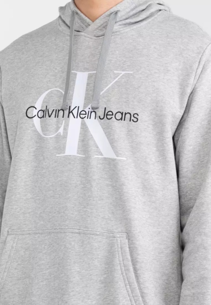 Чоловіче худі на флісі Calvin Klein з логотипом 1159815107  (Сірий XS)