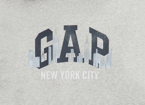 Мужское худи GAP кофта с капюшоном 1159815614 (Серый XXL)