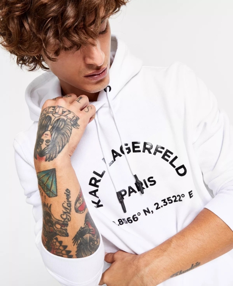 Мужское худи Karl Lagerfeld Paris 1159820419 (Белый XXL)