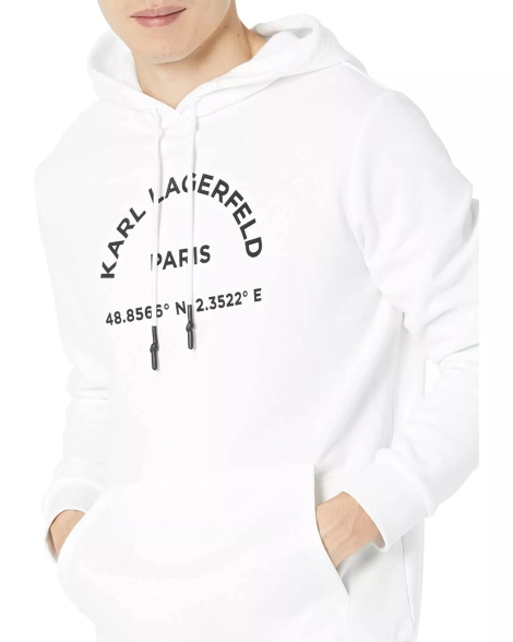 Мужское худи Karl Lagerfeld Paris 1159820419 (Белый XXL)