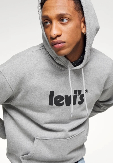 Толстовка Levi's мужское худи 1159829581 (Серый XXL)