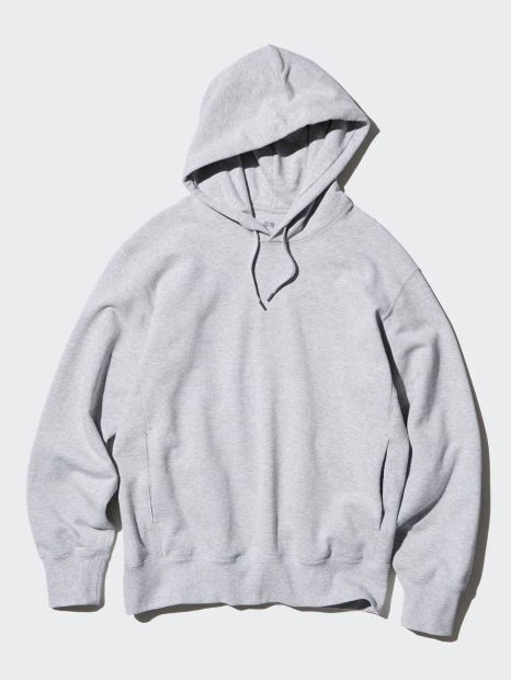 Стильное худи с капюшоном UNIQLO 1159832476 (Серый XL)