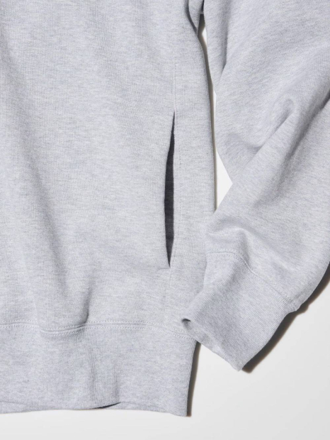 Стильное худи с капюшоном UNIQLO 1159832476 (Серый XL)