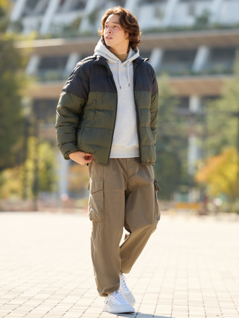 Стильное худи с капюшоном UNIQLO 1159832476 (Серый XL)