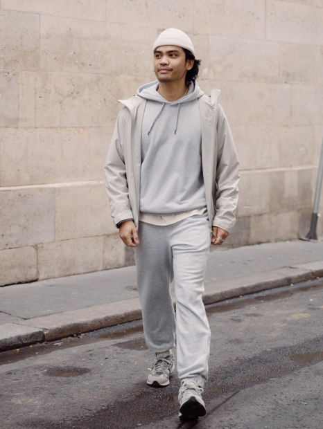 Стильное худи с капюшоном UNIQLO 1159832476 (Серый XL)