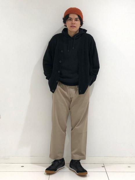 Стильное худи с капюшоном UNIQLO 1159832510 (Черный 3XL)