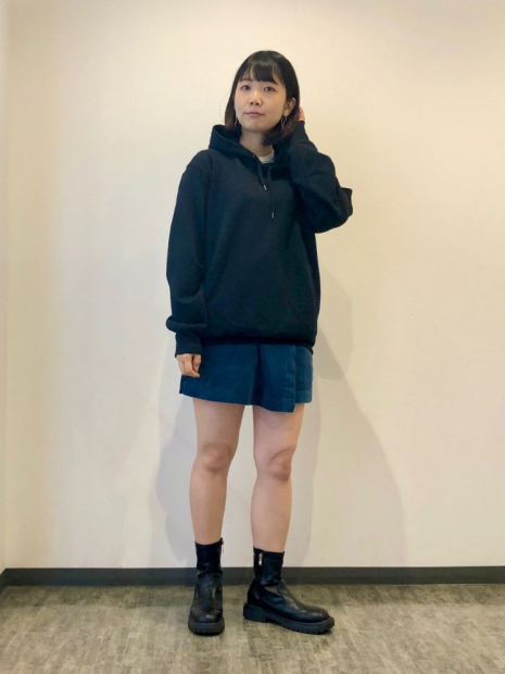 Стильное худи с капюшоном UNIQLO 1159832510 (Черный 3XL)