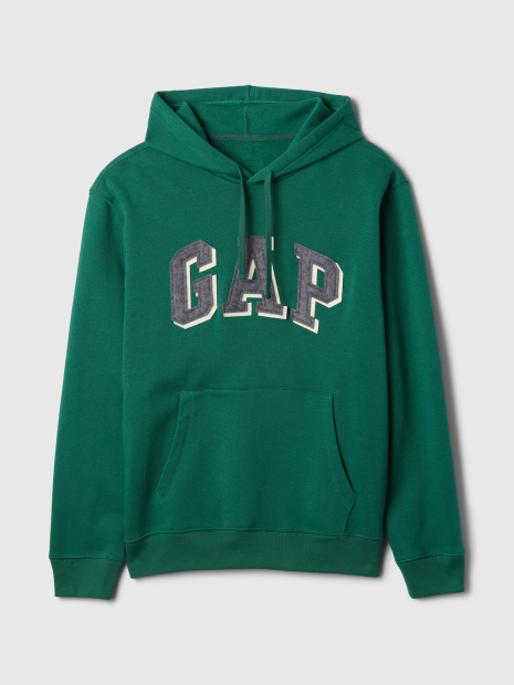 Мужское худи GAP флис 1159835084 (Зеленый M)