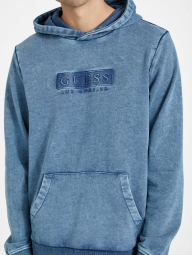 Мужское худи Guess с логотипом 1159801478 (Синий, XL)