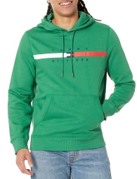 Мужское худи Tommy Hilfiger с логотипом 1159807091 (Зеленый, XS)