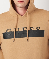 Мужское худи на флисе Guess с логотипом 1159809996 (Коричневый, M)