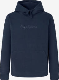 Мужское худи Pepe Jeans London с логотипом 1159812182 (Синий, M)