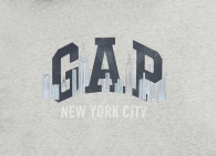 Мужское худи GAP кофта с капюшоном 1159815614 (Серый XXL)