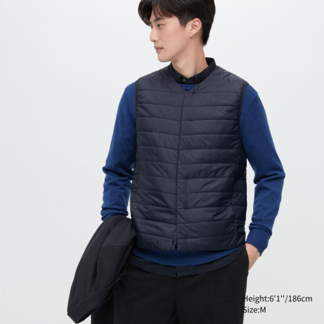 Стильный жилет Uniqlo 1159777829 (Синий, M)