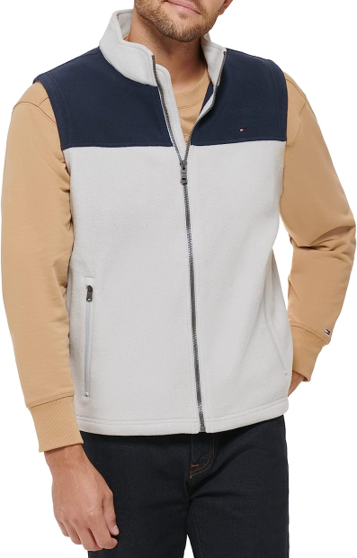 Жилетка мужская Tommy Hilfiger флисовая 1159782797 (Серый/Синий, 3XL)