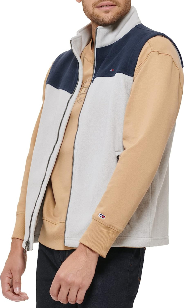 Жилетка мужская Tommy Hilfiger флисовая 1159782797 (Серый/Синий, 3XL)