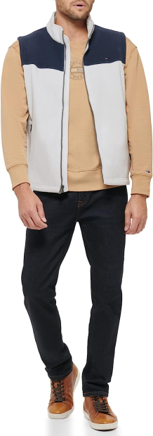 Жилетка мужская Tommy Hilfiger флисовая 1159782797 (Серый/Синий, 3XL)