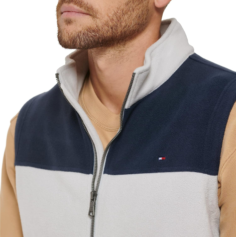 Жилетка мужская Tommy Hilfiger флисовая 1159782797 (Серый/Синий, 3XL)