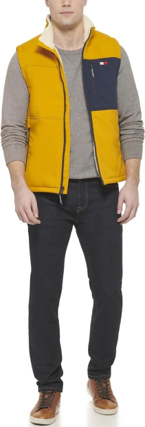 Жилетка чоловіча Tommy Hilfiger на підкладці із шерпи 1159795410 (Жовтий, XL)