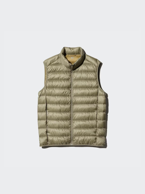 Стильный жилет на пуху Uniqlo 1159833494 (Коричневый L)