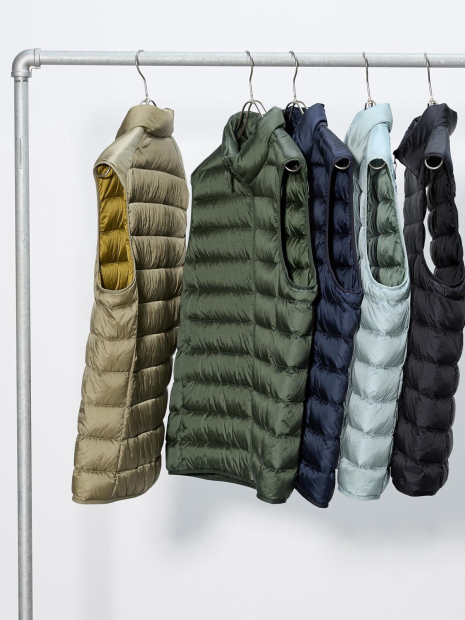 Стильный жилет на пуху Uniqlo 1159833494 (Коричневый L)