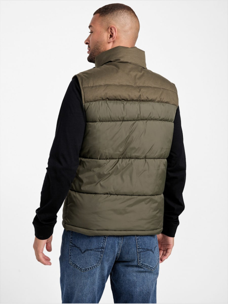 Мужской жилет GUESS безрукавка на молнии 1159833576 (Зеленый M)