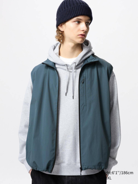Житлет вітрозахисний Uniqlo 1159836998 (Синій L)
