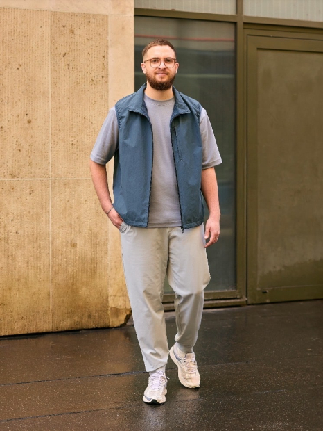 Житлет вітрозахисний Uniqlo 1159836998 (Синій L)